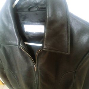 Liz Claiborne Black Lambskin Leather Jacket